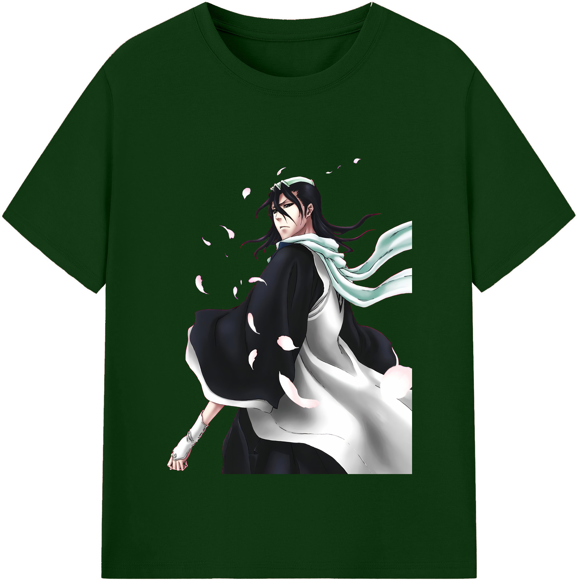 （画像用） ブリーチ くちき びゃくや BLEACH Kuchiki Byakuya 綿100％半袖Tシャツ（フロントプリント）